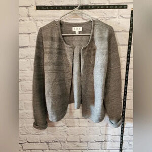 Elle gray cardigan with cuffed sleeves Size M